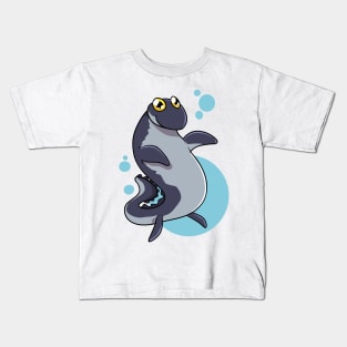 Cartoon Mosasaurus Kids T-Shirt